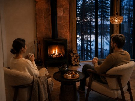 Evenings by the fireplace